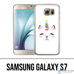 Cover Samsung Galaxy S7 - Gato Unicornio