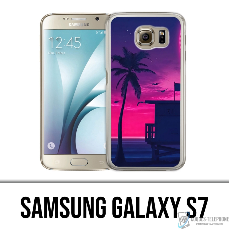 Funda Samsung Galaxy S7 - Miami Beach Morado