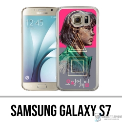 Custodia Samsung Galaxy S7 - Ragazza gioco calamari Fanart