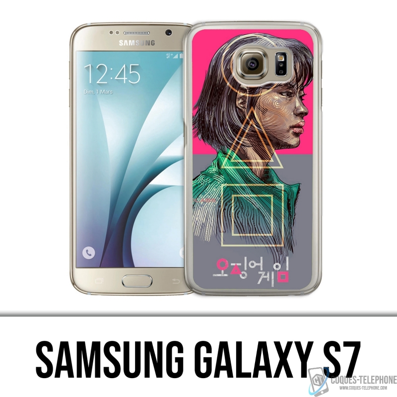 Coque Samsung Galaxy S7 - Squid Game Girl Fanart
