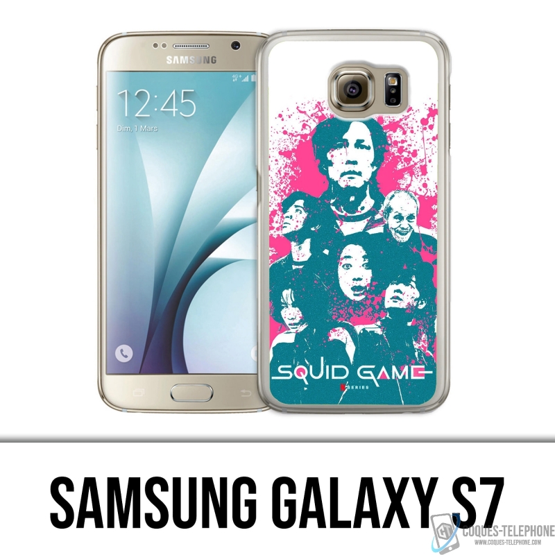 Coque Samsung Galaxy S7 - Squid Game Personnages Splash