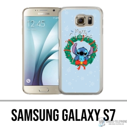Samsung Galaxy S7 Case - Stitch Merry Christmas