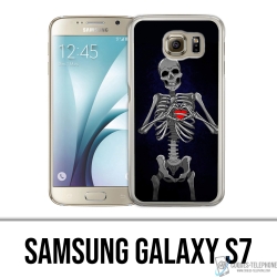 Coque Samsung Galaxy S7 - Coeur Squelette