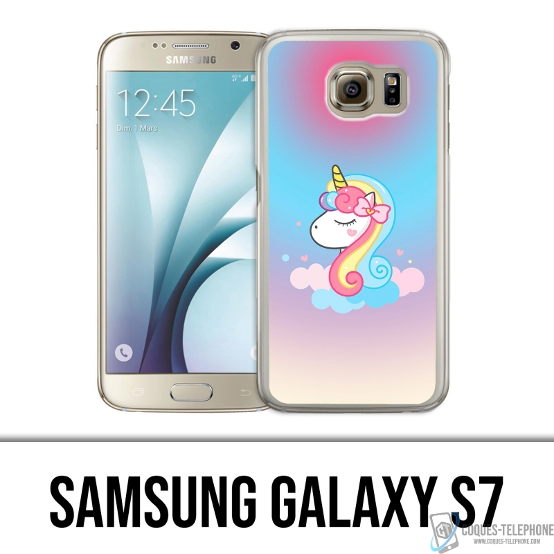 Coque Samsung Galaxy S7 - Licorne Nuage