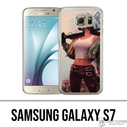 Funda Samsung Galaxy S7 - Chica PUBG