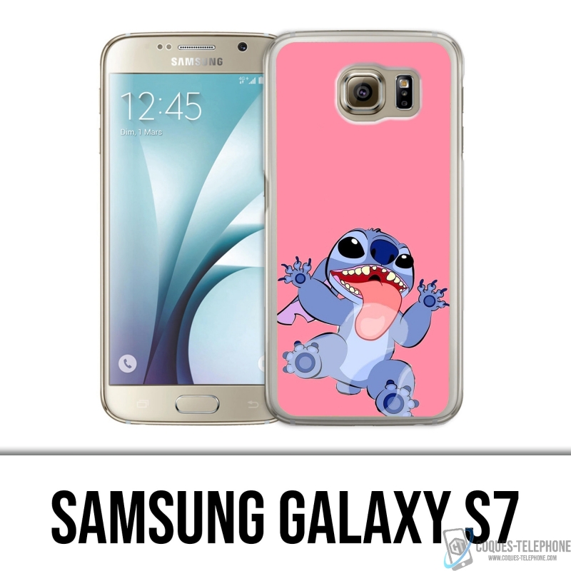 Coque Samsung Galaxy S7 - Stitch Langue