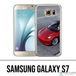 Samsung Galaxy S7 Case - Tesla Model 3 Rot