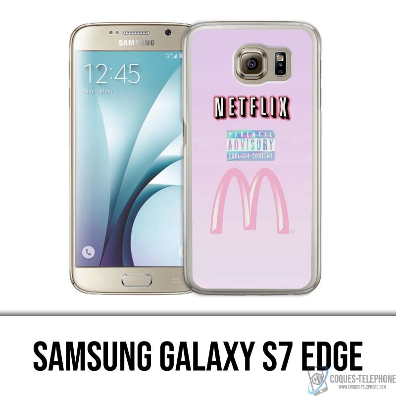 Samsung Galaxy S7 Edge Case - Netflix und Mcdo