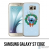 Custodia per Samsung Galaxy S7 edge - Stitch Merry Christmas