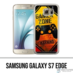 Samsung Galaxy S7 Edge Case - Gamer Zone Warning