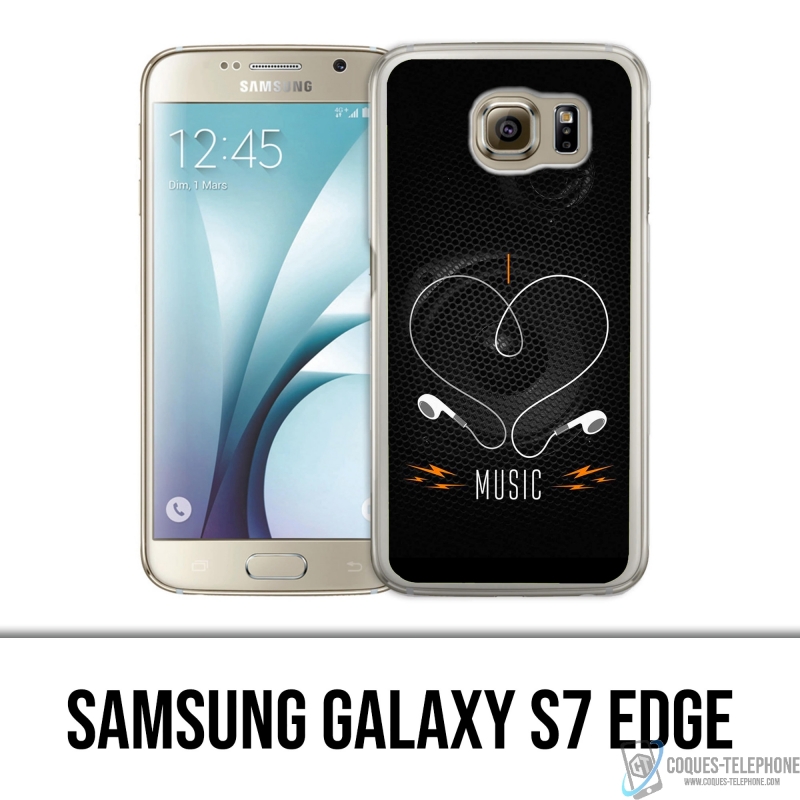 Coque Samsung Galaxy S7 edge - I Love Music