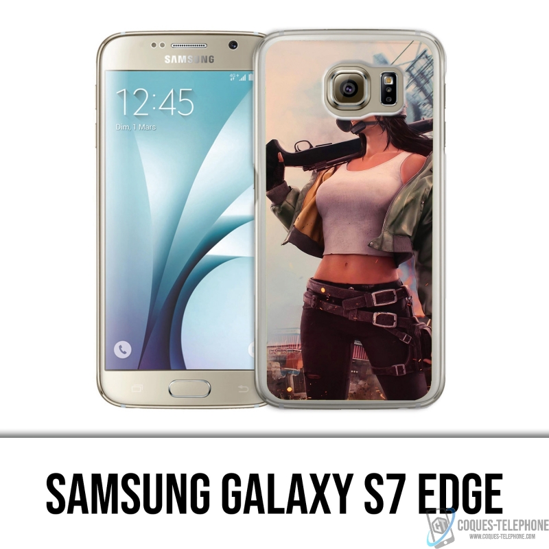 Coque Samsung Galaxy S7 edge - PUBG Girl