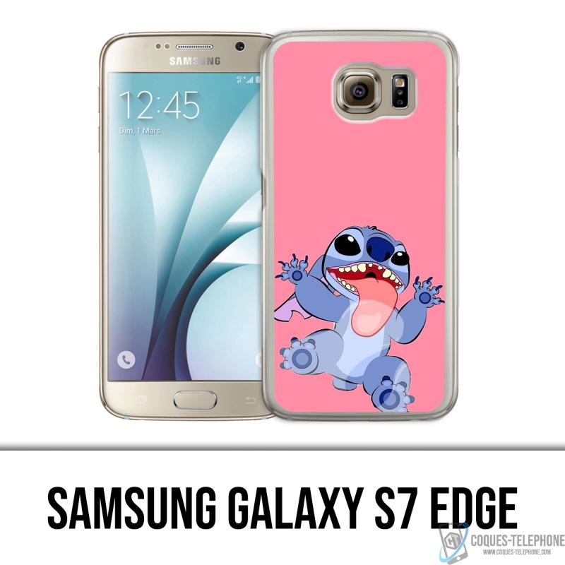 Coque Samsung Galaxy S7 edge - Stitch Langue