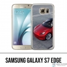Coque Samsung Galaxy S7 edge - Tesla Model 3 Rouge