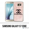 Funda Samsung Galaxy S7 edge - Fondo rosa Chanel