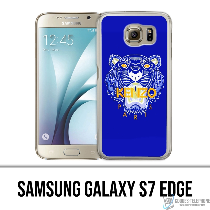 Coque Samsung Galaxy S7 edge - Kenzo Tigre Bleu