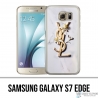 Coque Samsung Galaxy S7 edge - YSL Yves Saint Laurent Marbre Fleurs