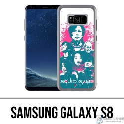 Funda Samsung Galaxy S8 - Splash de personajes del juego Squid