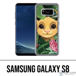 Coque Samsung Galaxy S8 - Disney Simba Bebe Feuilles