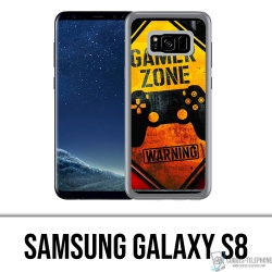 Samsung Galaxy S8 case - Gamer Zone Warning