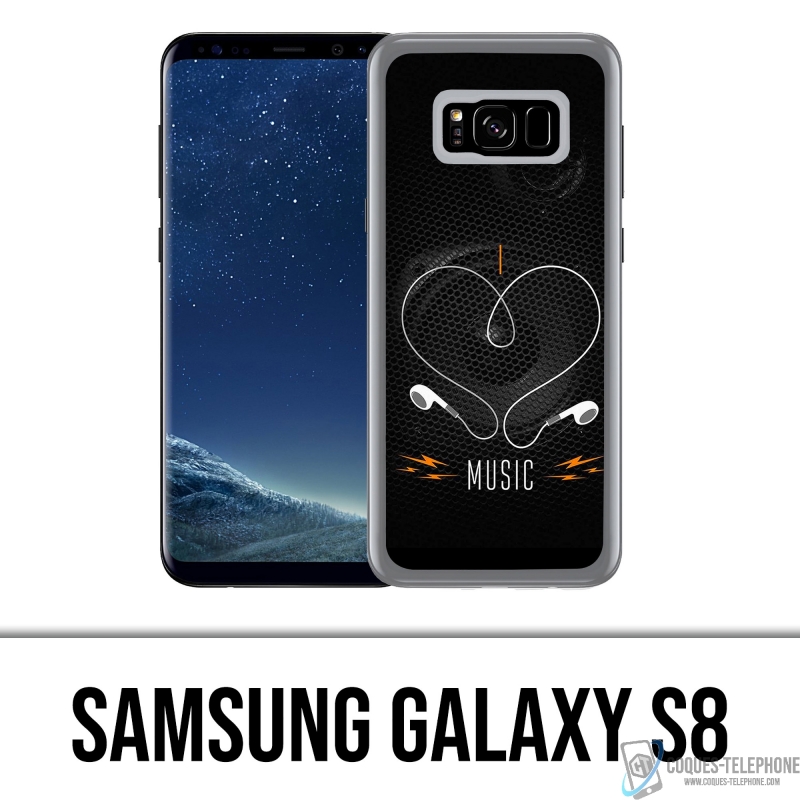 Samsung Galaxy S8 case - I Love Music