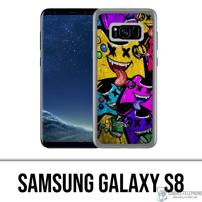 Coque Samsung Galaxy S8 - Manettes Jeux Video Monstres