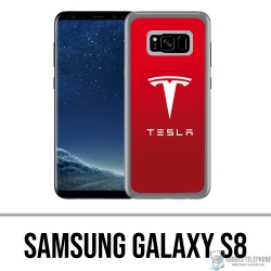 Coque Samsung Galaxy S8 - Tesla Logo Rouge