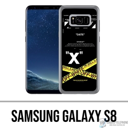 Custodia per Samsung Galaxy S8 - Righe incrociate bianco sporco