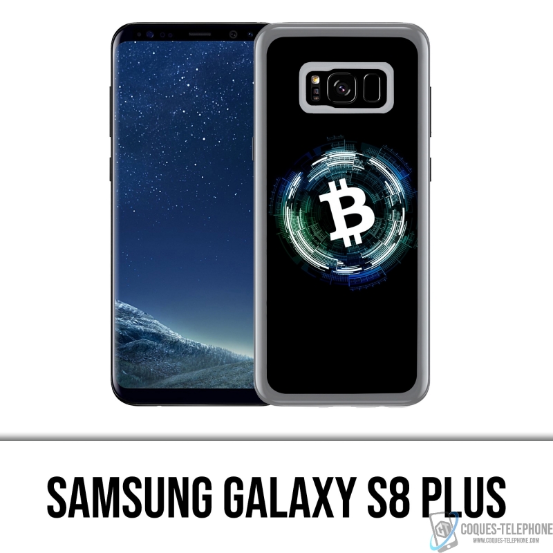 Custodia per Samsung Galaxy S8 Plus - Logo Bitcoin