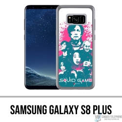 Funda Samsung Galaxy S8 Plus - Splash de personajes del juego Squid