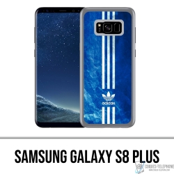 Coque Samsung Galaxy S8 Plus - Adidas Bandes Bleu