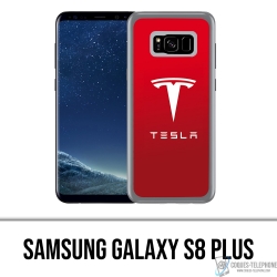 Custodia per Samsung Galaxy S8 Plus - Logo Tesla rosso