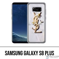 Cover Samsung Galaxy S8 Plus - YSL Yves Saint Laurent Marble Flowers