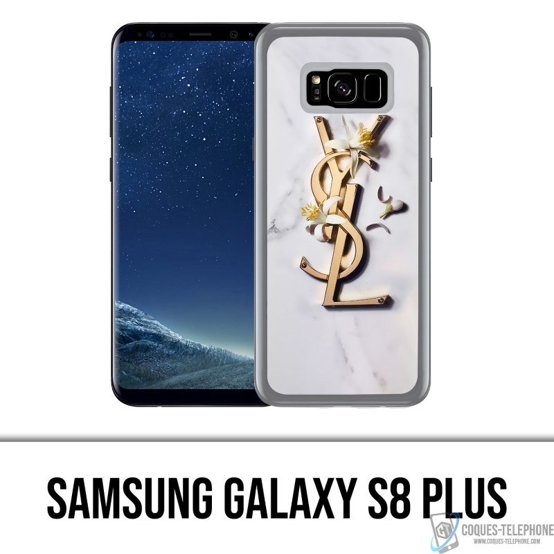 Funda Samsung Galaxy S8 Plus - YSL Yves Saint Laurent Marble Flowers
