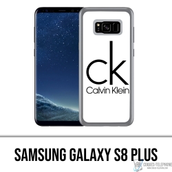 Coque Samsung Galaxy S8 Plus - Calvin Klein Logo Blanc