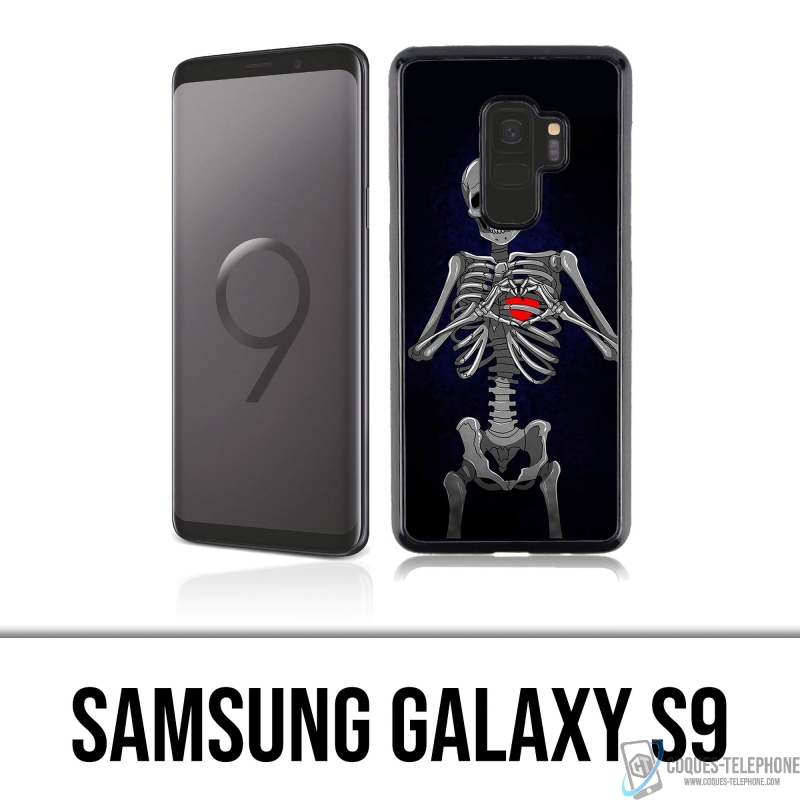 Coque Samsung Galaxy S9 - Coeur Squelette