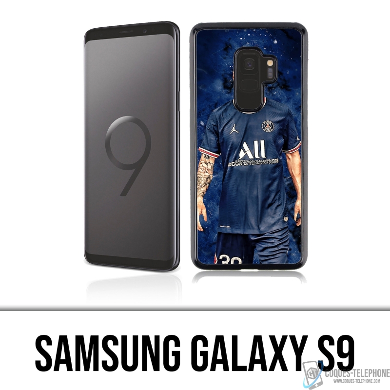 Coque Samsung Galaxy S9 - Messi PSG Paris Splash