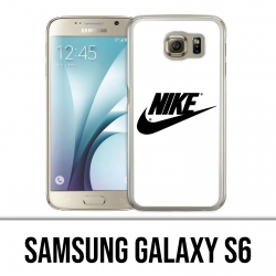 Custodia Samsung Galaxy S6 - Logo Nike bianco
