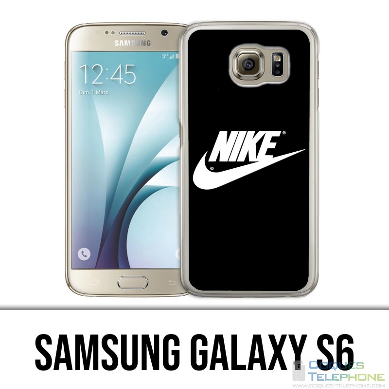 Samsung Galaxy S6 Hülle - Nike Logo Schwarz