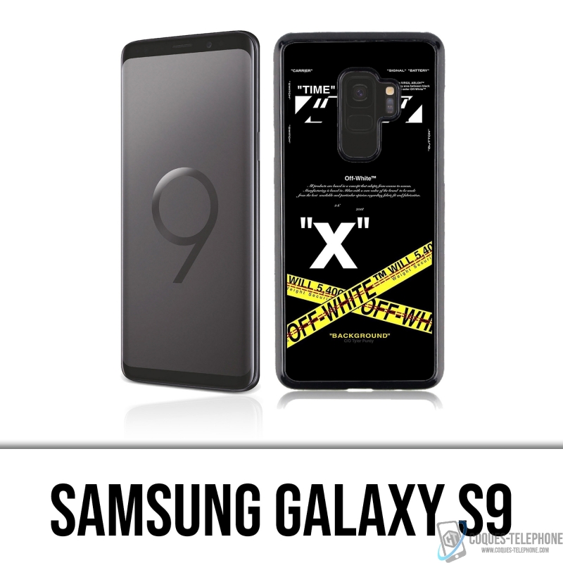 Coque Samsung Galaxy S9 - Off White Crossed Lines
