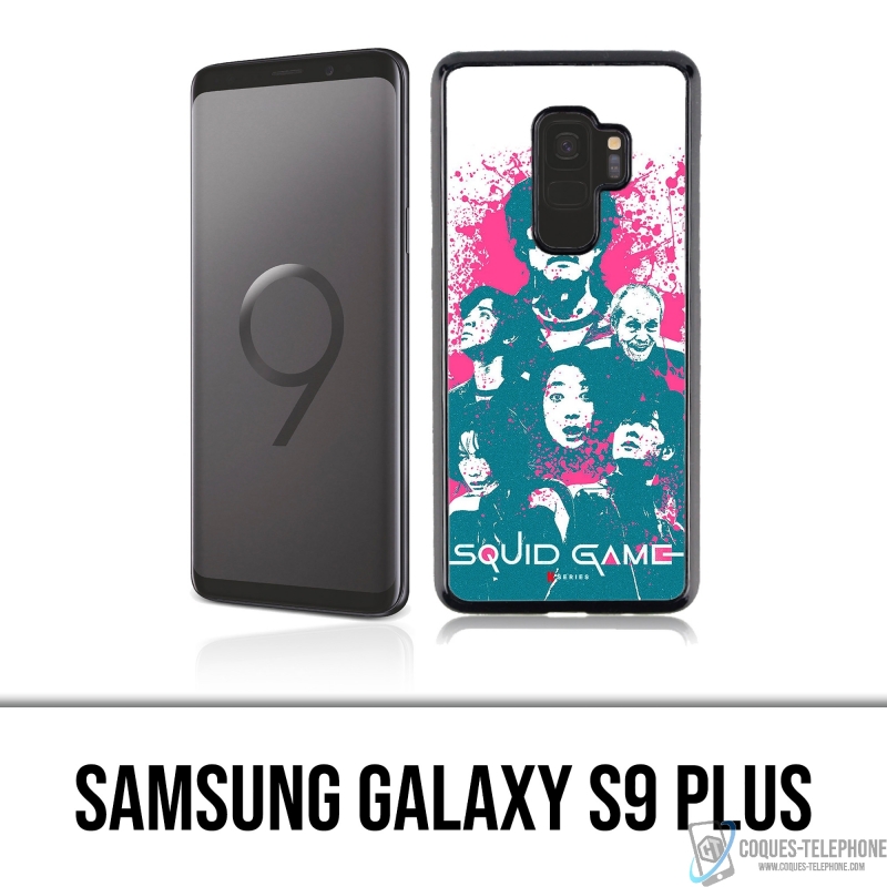 Coque Samsung Galaxy S9 Plus - Squid Game Personnages Splash