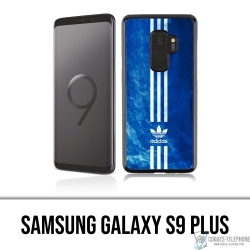 Coque Samsung Galaxy S9 Plus - Adidas Bandes Bleu