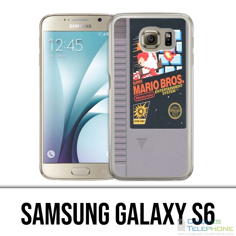 Coque Samsung Galaxy S6 - Nintendo Nes Cartouche Mario Bros
