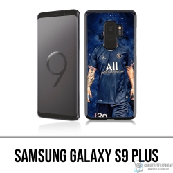 Coque Samsung Galaxy S9 Plus - Messi PSG Paris Splash