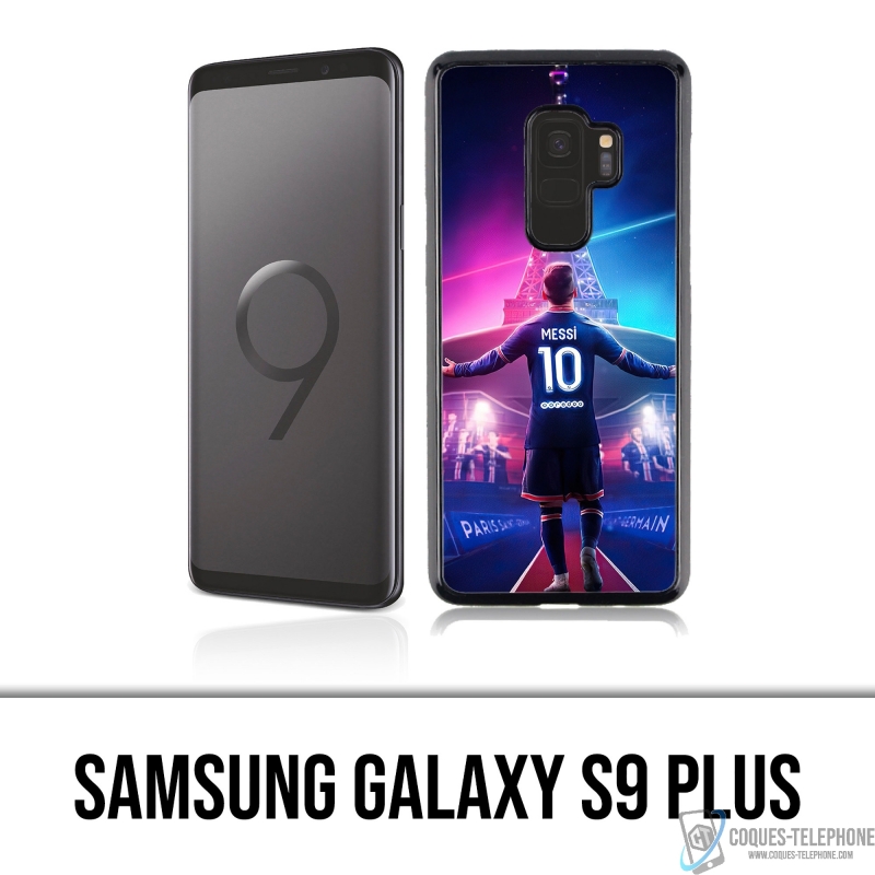 Samsung Galaxy S9 Plus case - Messi PSG Paris Eiffel Tower