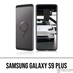 Samsung Galaxy S9 Plus Case - Tesla Model 3 Weiß