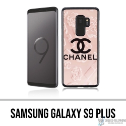 Custodia Samsung Galaxy S9 Plus - Sfondo rosa Chanel