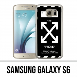 Custodia per Samsung Galaxy S6 - Nero bianco sporco