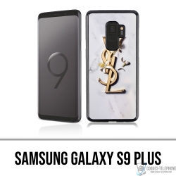 Samsung Galaxy S9 Plus case - YSL Yves Saint Laurent Marble Flowers