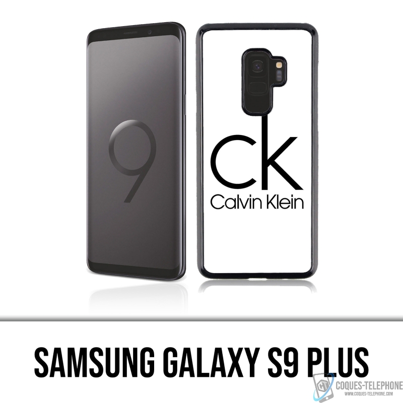 Coque Samsung Galaxy S9 Plus - Calvin Klein Logo Blanc